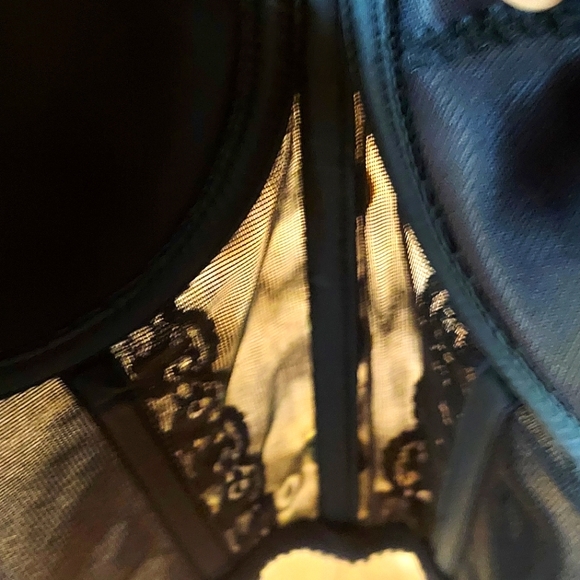 Kimberly Bloom Vintage Black Embellished Bustier Top - Picture 11 of 12